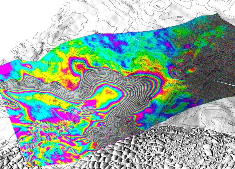 Radar data on the Thwaites Glacier in Antarctica