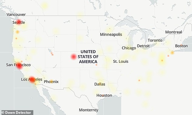 This map shows the DuckDuckGo outages and issues reported this morning