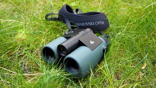 Binoculars Swarovski AX Visio 10x32 on grass