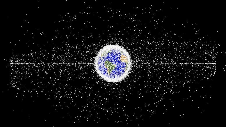 Simulation of orbital space debris