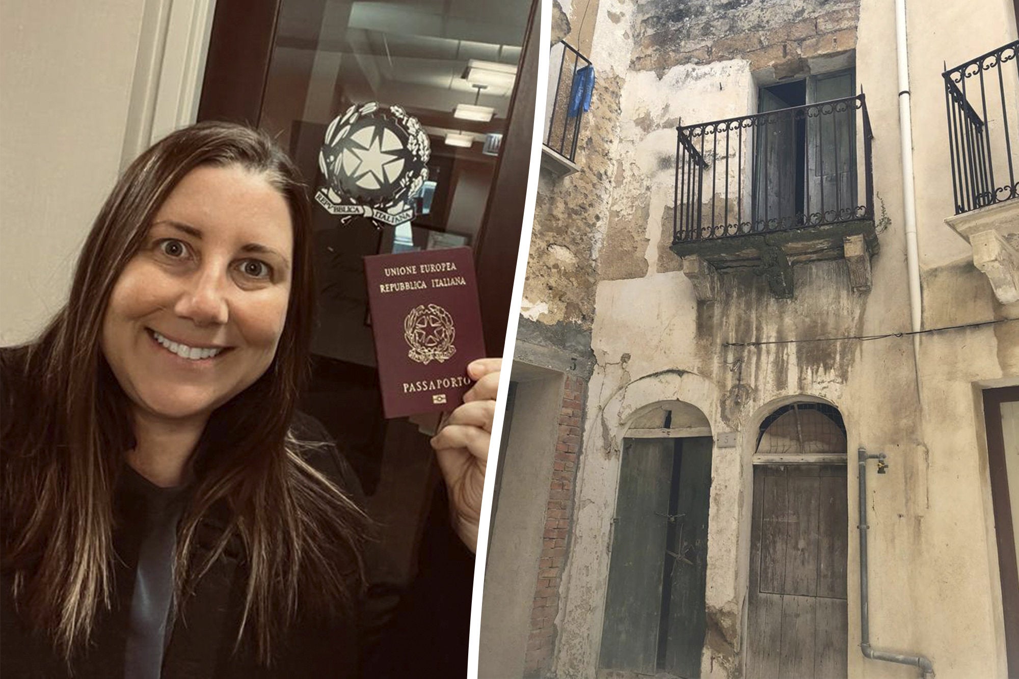 Meredith Tabbone, 43, heard councils in the Sicilian countryside auctioning off derelict houses with a starting bid of one euro in a bid to regenerate the village.