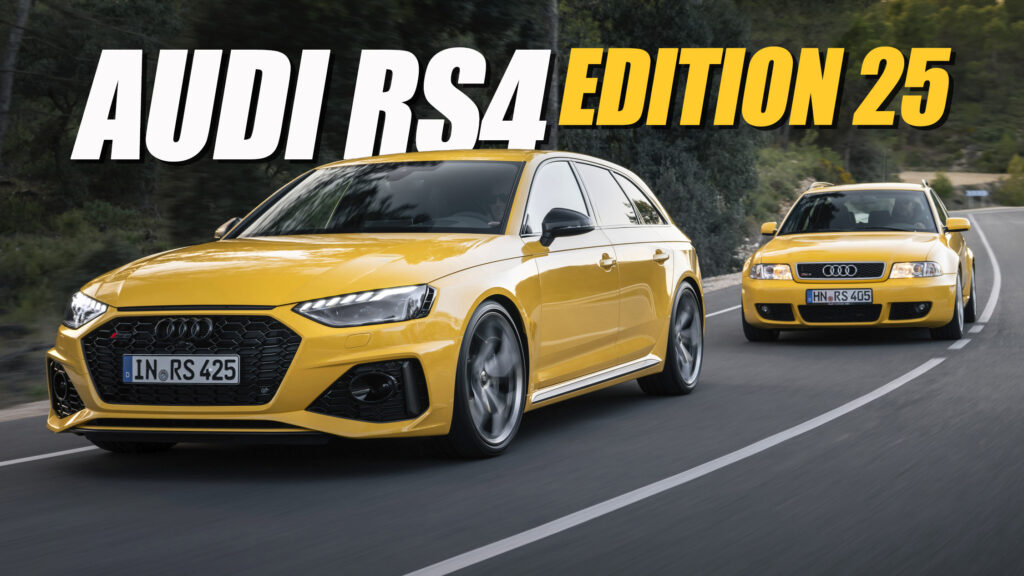     The Audi RS4 Avant Edition 25 Years bids farewell with a performance and chassis upgrade