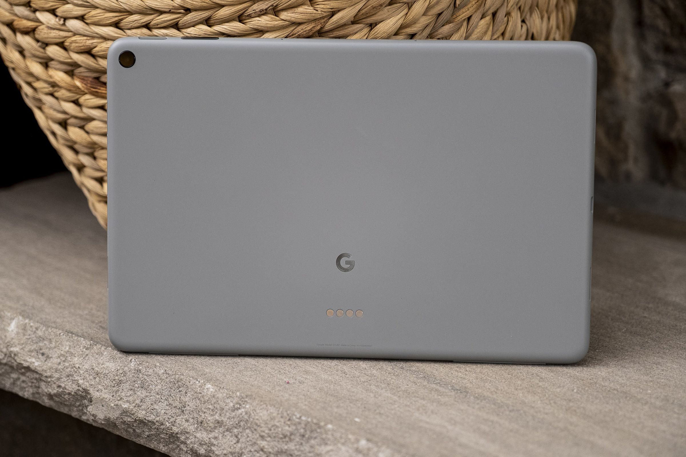 The back of the Pixel tablet