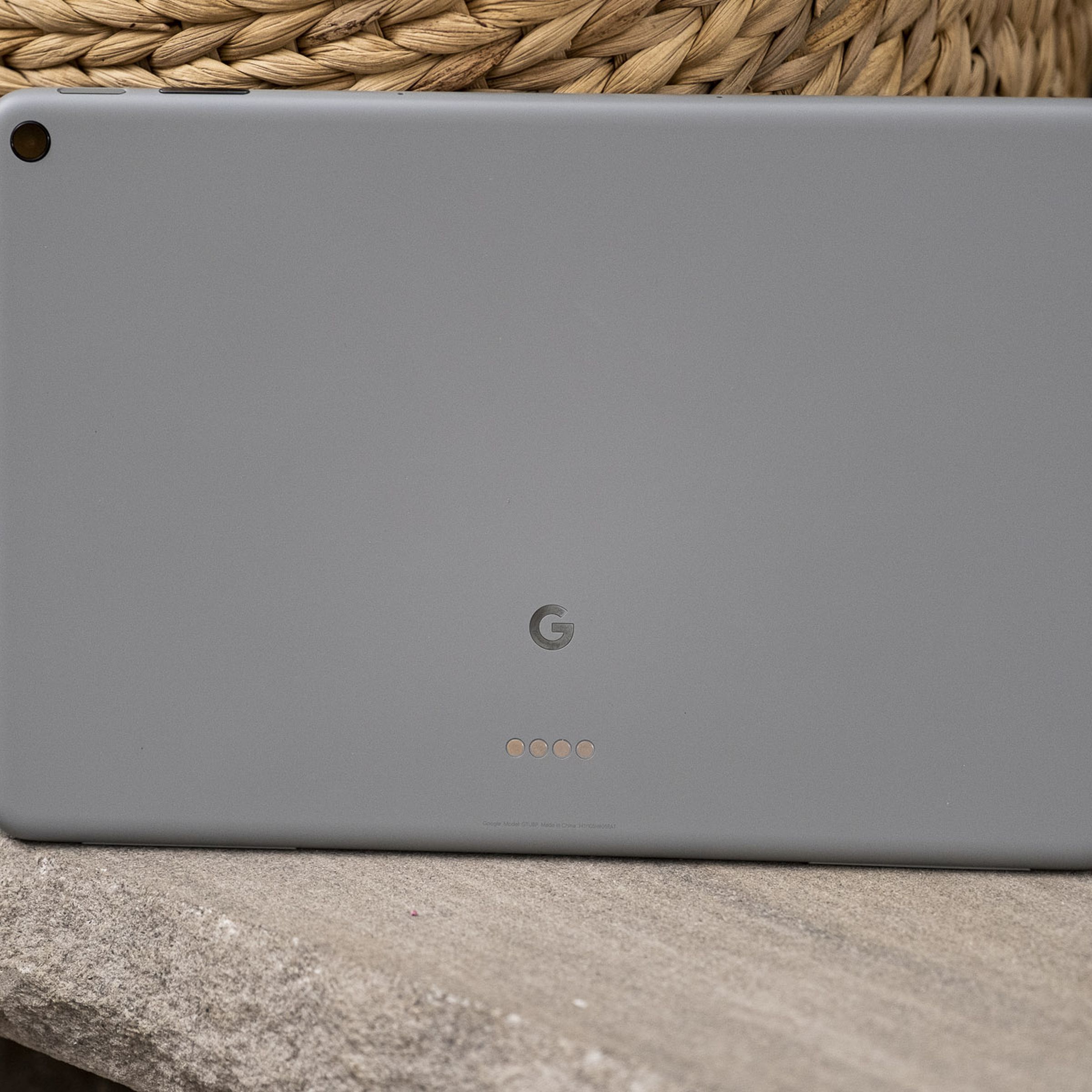 The back of the Pixel tablet