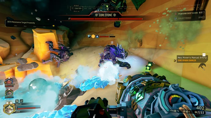 Core Spawn Crawlers attack during the Core Stone event in Deep Rock Galactic Season 5.