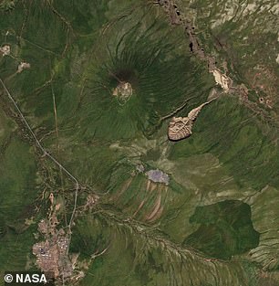 Above is a 2016 NASA satellite image of the Batagaika Crater expansion