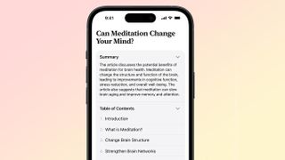 Safari Reader Rollups in iOS 18