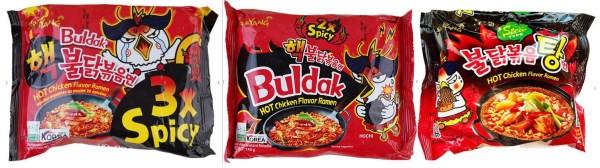 Buldak spicy noodles (Image: Danish Veterinary and Food Administration)