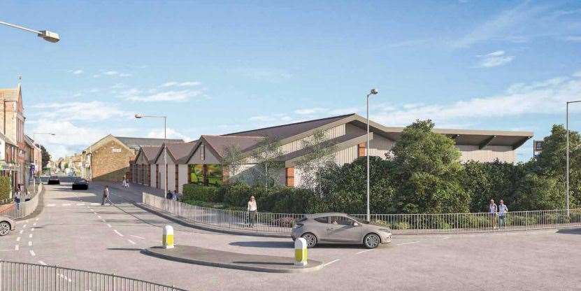 What Aldi in East Street, Sittingbourne could look like if plans are approved.  Image: Aldi