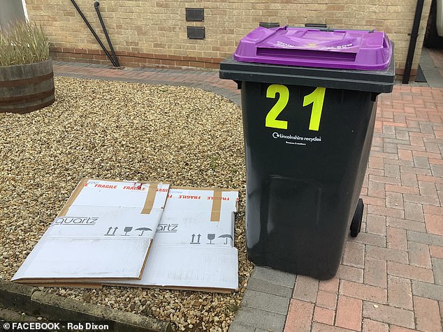 Since earlier this week, residents who have failed to fill two recycling bins with the correct contents have been stunned to find bin crews have attached warning labels to their uncollected rubbish.