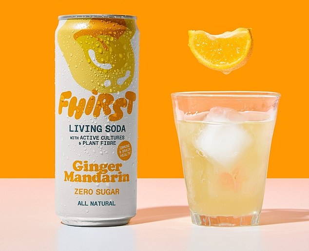 Fhirst's Living Soda contains corn fiber and inulin from chicory root, which are known to support the growth of beneficial bacteria.