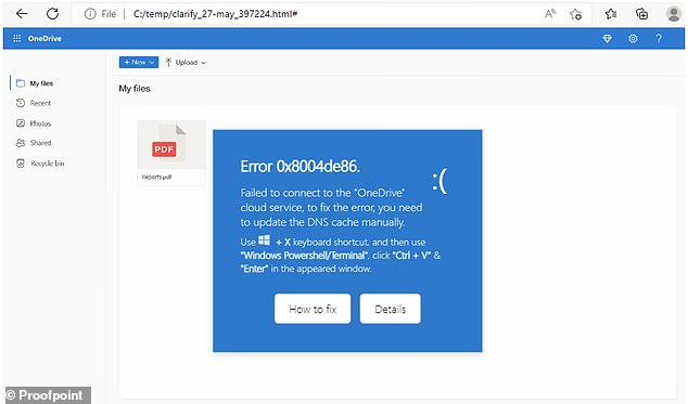 While the overlapping Google Chrome, Microsoft Word, and OneDrive fake bugs (example pictured above) have now been documented, Proofpoint investigators have warned that this basic form of hacking could introduce more credible software update requests in the future.