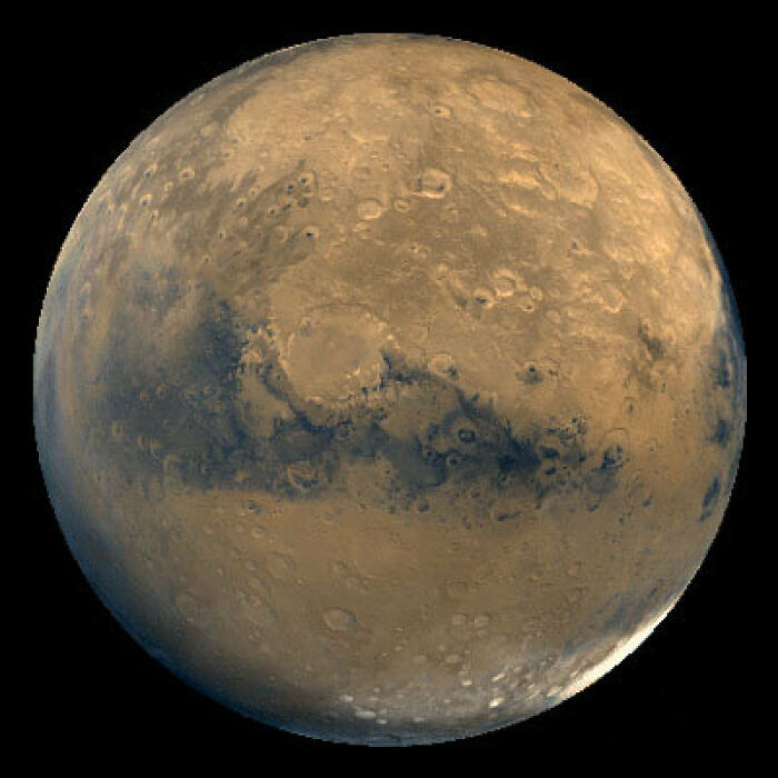 Water frost was first observed near the equator of Mars