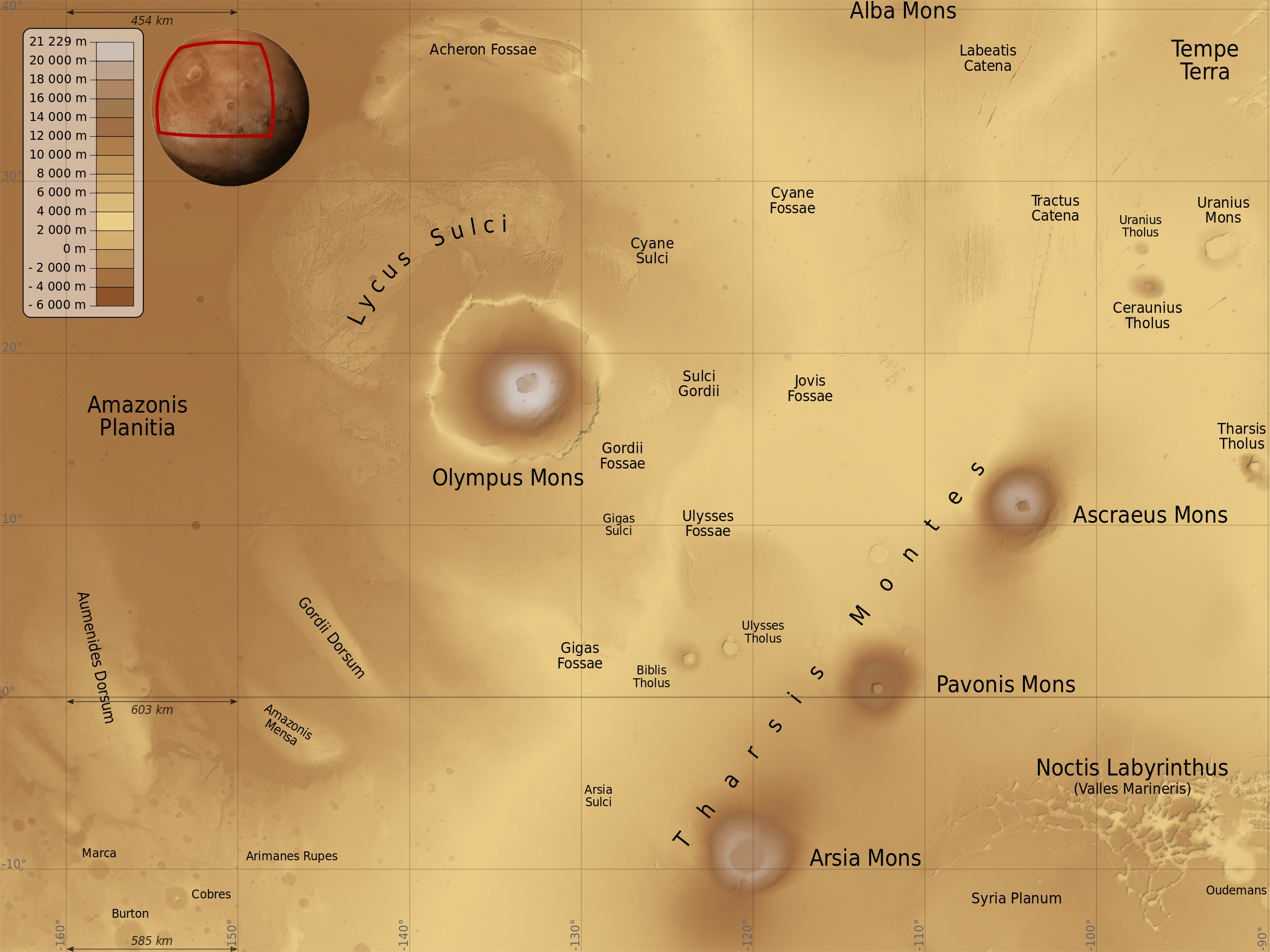 Water frost was first observed near the equator of Mars