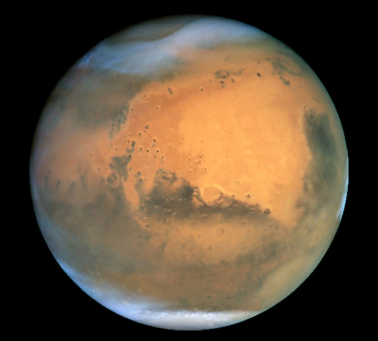 Water frost was first observed near the equator of Mars