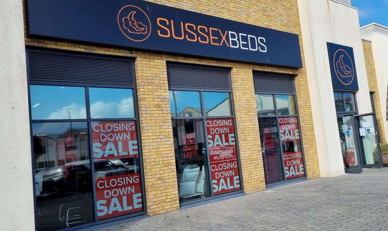 Sussex Beds opened at St James Retail Park in Dover in 2022 but will close on Saturday