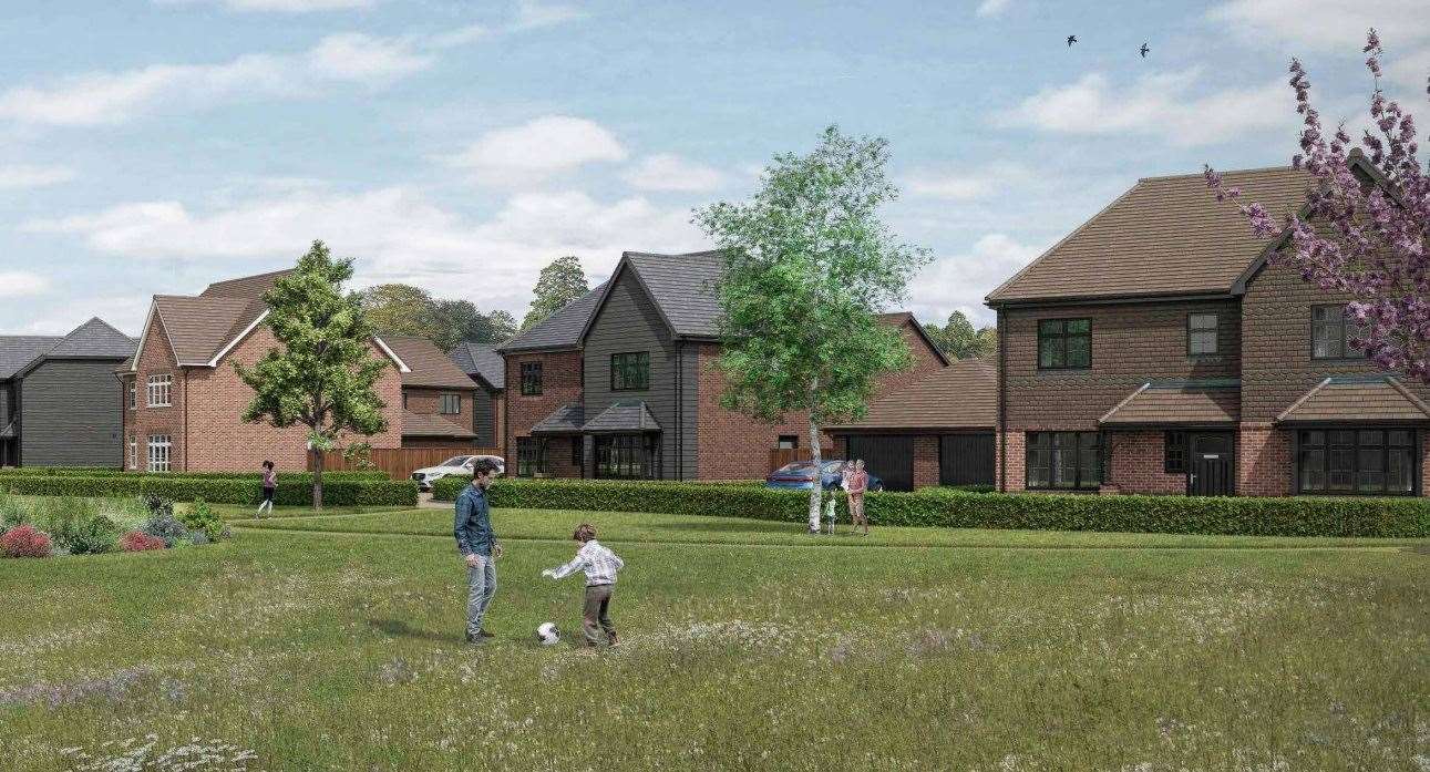 New details of the development of 141 homes in Tenterden have been submitted.  Image: Vistry Homes