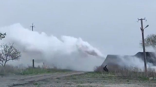 Russia demonstrates the work of the TDM-2K against the smoke screen in Ukraine