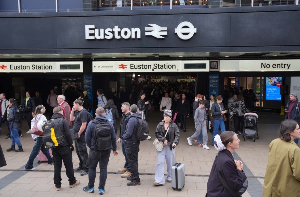 People at Euston station in London are suffering serious disruption as passengers on the West Coast Main Line train due to a fault in the station's signaling.  Date taken: Tuesday, April 2, 2024. PA Photo.  See PA RAIL Euston story.  Photo credit should read: Yui Mok/PA Wire