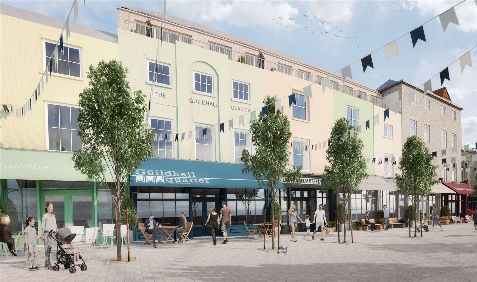 A vision of the former Debenhams site in Guildhall Street, Canterbury