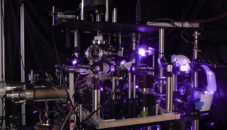 Laser optical bench for experiment with dark energy