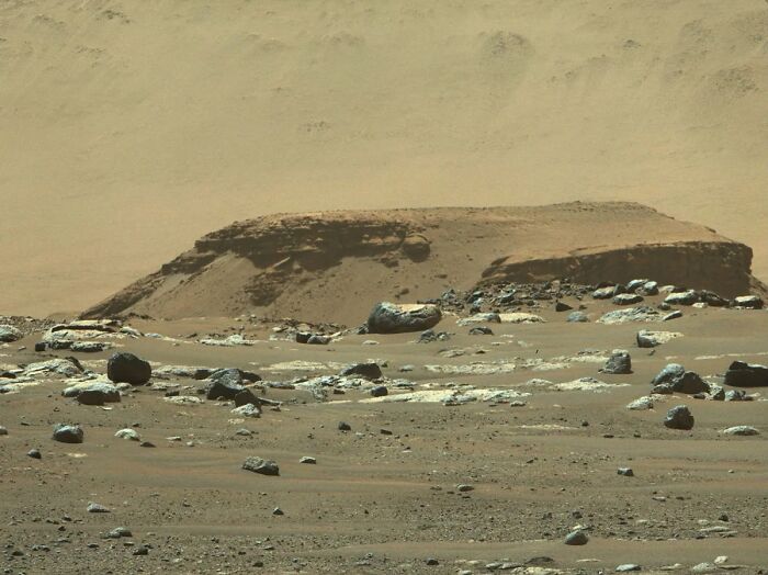 Scientists were interested in finding a completely different type of boulder on Mars