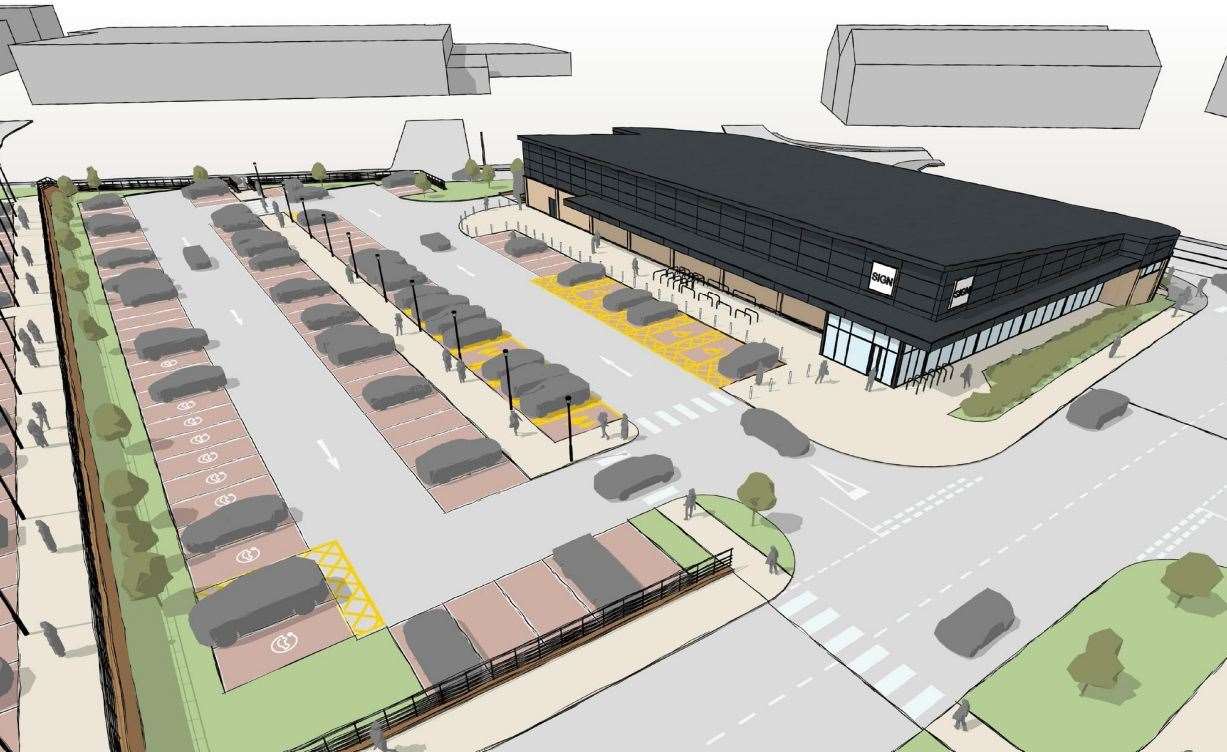 The new Aldi will be the first store of its kind in Folkestone.  Image: Corstorphine & Wright