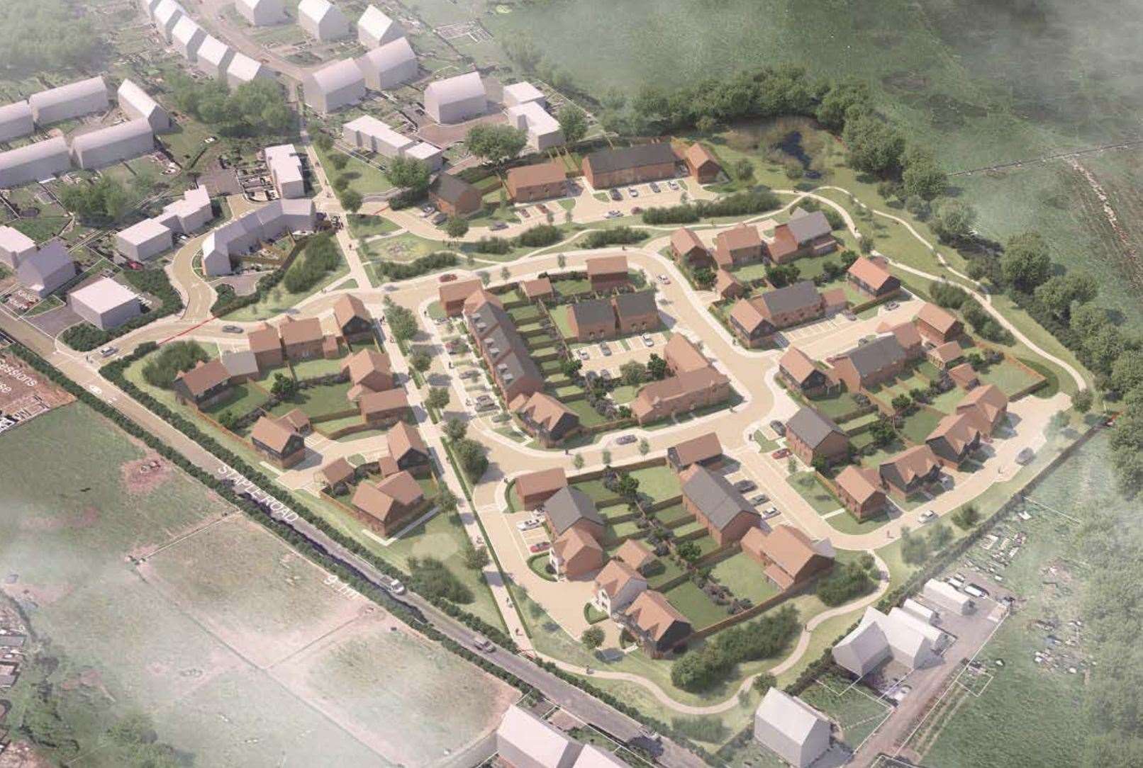 CGI reveals what 71 homes earmarked for Wingham could look like