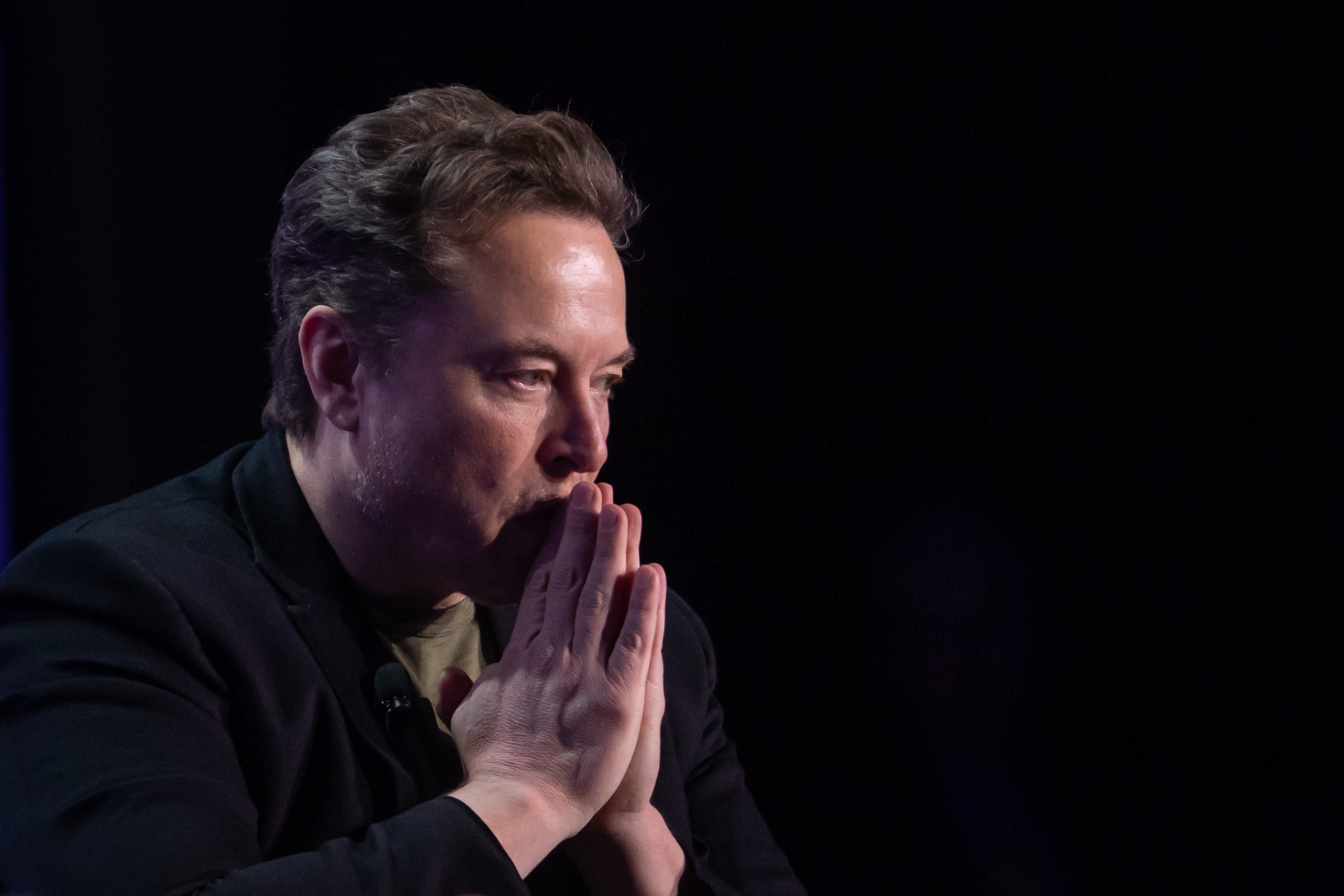 Elon Musk, co-founder of Tesla and SpaceX and owner of X Holdings Corp., speaks at the Milken Institute Global Conference at the Beverly Hilton Hotel on May 6, 2024 in Beverly Hills, California.