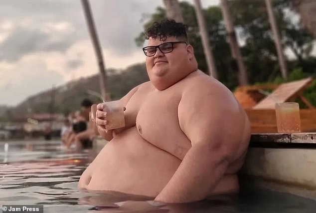 Pictured: Edgar Landaverde.  The plus-size influencer died last week at the age of 37.  His family did not disclose the cause of his death