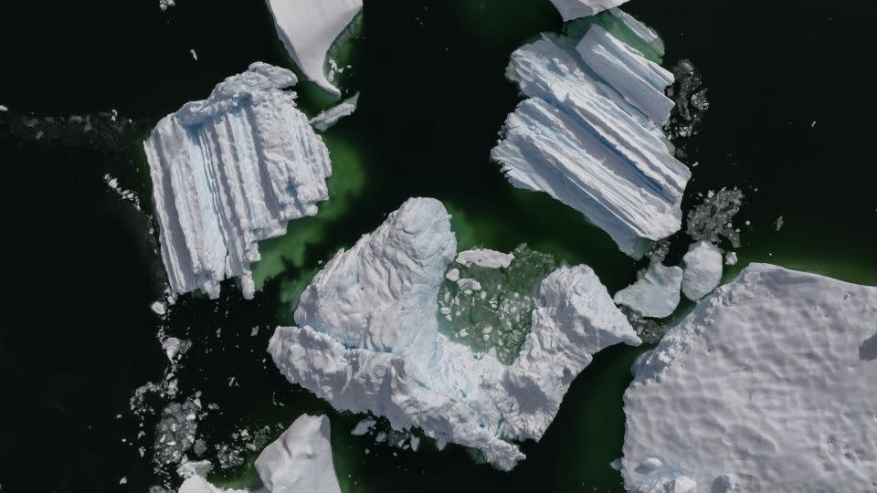 Glaciers in Antarctica on February 8, 2024. Much research has examined the vulnerability of this vast continent to the effects of the climate crisis.  - Sebnem Coskun/Anadolu/Getty Images