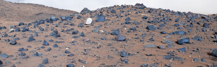 Scientists were interested in finding a completely different type of boulder on Mars