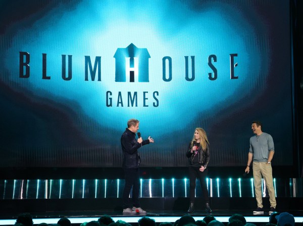 Mandatory Credit: Photo by Frank Micelotta/PictureGroup/Shutterstock (14529043e) Hosts Geoff Keighley, Louise Blain and Jason Blum appear at Summer Game Fest 2024 at the YouTube Theater on June 7, 2024 in Los Angeles, California.  2024 Summer Game Fest, Los Angeles, CA, USA - June 7, 2024