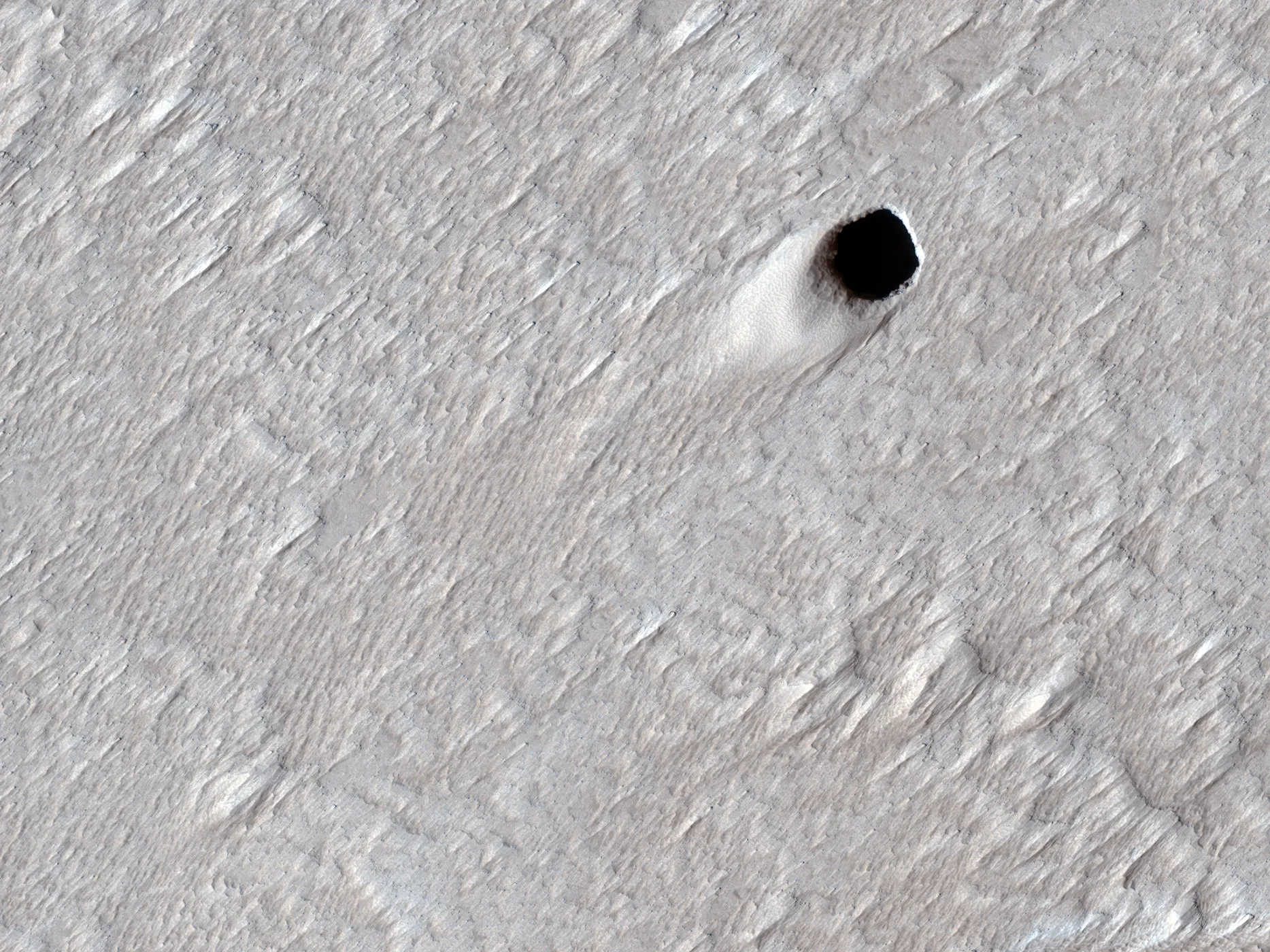 Water frost was first observed near the equator of Mars