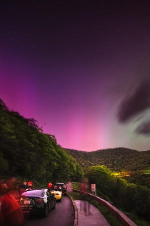 Photo of the Northern Lights display on May 10, 2024 by Jen Blake Fraser.