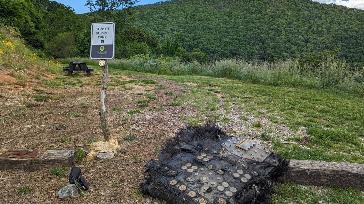 Space junk found in the wake of a luxury North Carolina mountain resort is about the size of a car hood.