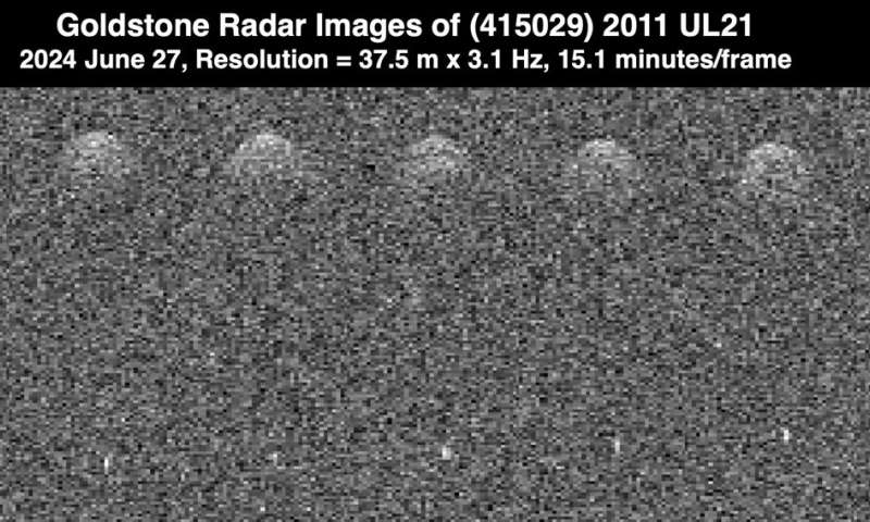 NASA's planetary radar tracks two close approaches of large asteroids