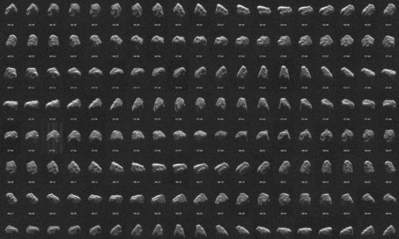 NASA's planetary radar tracks two close approaches of large asteroids