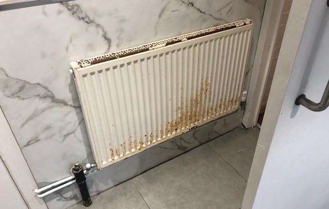 The radiator in the toilets could definitely do with a bit of TLC