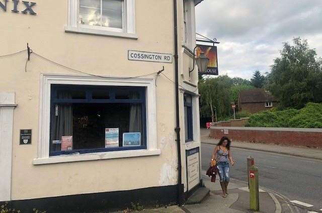 One of the narrowest pub fronts you'll find - you have to walk around the corner to get to the door