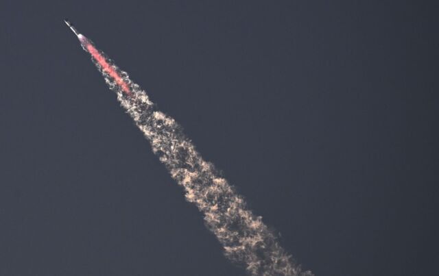 SpaceX's Starship rocket lifts off from Starbase during its second test flight in Boca Chica, Texas on November 18, 2023.