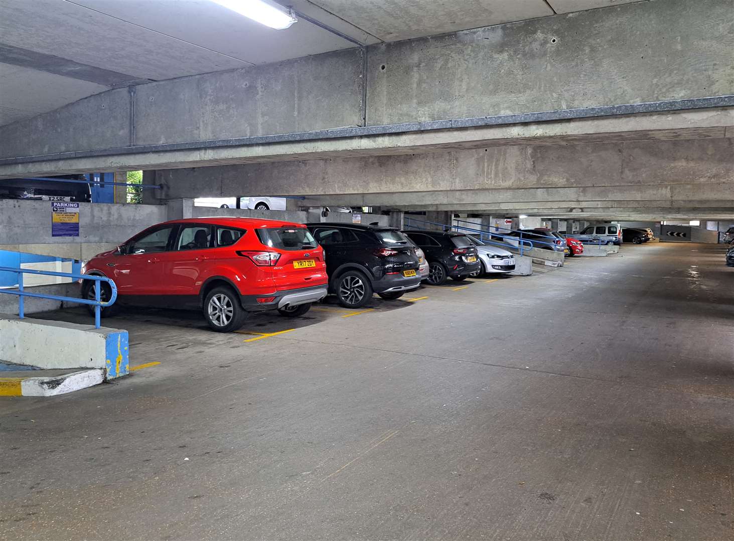 The car park at Charlton Shopping Center has 300 spaces