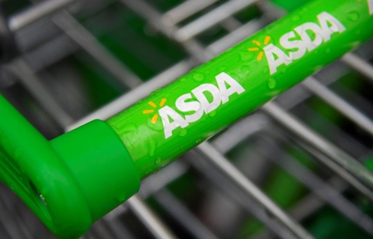 PHOTO: Branding is seen on a shopping cart at an Asda store in west London, Britain, April 28, 2018. REUTERS/Toby Melville/File Photo