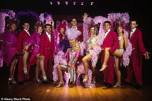 The famous blue-coat cabaret entertainers at Pontins Holiday Camp circa 1993