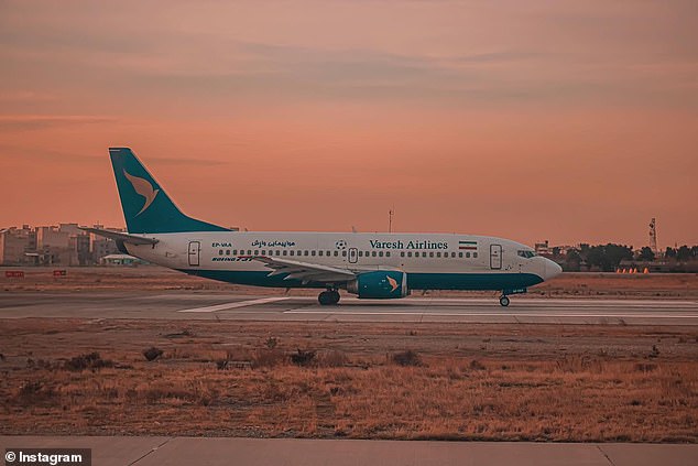 Local mechanic Abolfazl Amiri was performing routine maintenance on a Boeing 737-500 of Iran's national airline, Varesh Airline, when it was sucked into the engine.