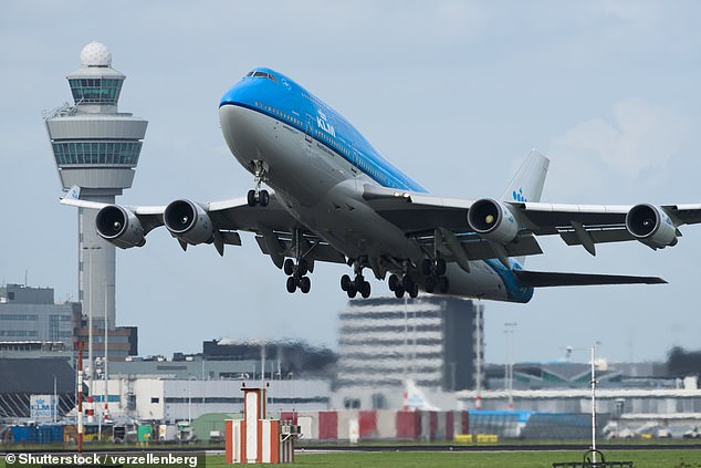 Photo file.  Boeing 747 KLM takes off from the runway at Schiphol in Amsterdam.  Passengers and crew members were reportedly on board the Embraer 190 when the incident occurred