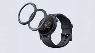 CMF by Nothing Watch Pro 2 with interchangeable bezels on a gray background