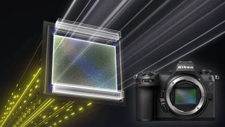 Illustration of the partially folded Nikon image sensor in the Z6 III