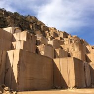 Sandstone quarry in Italy