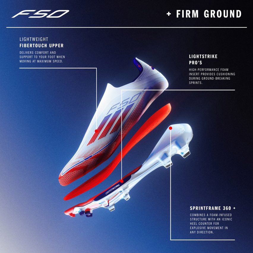 Adidas F50+ football boots